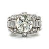 Art Deco Platinum 5.54 Ct. Diamond Ring
