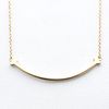 TIFFANY T SMILE SMALL 18K ROSE GOLD PENDANT NECKLACE
