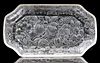 AMERICAN FINELY ENGRAVED INTAGLIO GLASS DESSERT TRAY