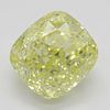 4.03 ct, Natural Fancy Yellow Even Color, VVS1, Cushion cut Diamond (GIA Graded), Appraised Value: $99,300 