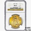 1925 $20 Gold Double Eagle NGC MS62 