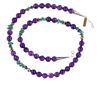 Navajo T & R Singer Amethyst Turquoise Necklace