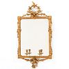 Louis XVI style girandole wall mirror