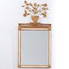 Italian Neo-Classical gilt, painted mirror