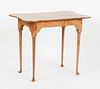 Bench-Made Queen Anne Style Tiger Maple Porringer-Top Table
