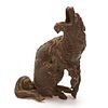 Antique Chinese bronze model of a Qilin