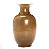 Chinese tea dust glaze porcelain vase