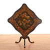 Nice Victorian paint decorated tilt-top table