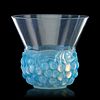 LALIQUE "Cerises" vase, opalescent glass