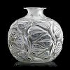 LALIQUE "Sophora" vase, clear glass