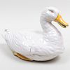 Continental Faience Duck Form Tureen and Cover 