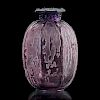 LALIQUE "Fontaines" lidded vase