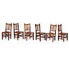 STICKLEY BROTHERS Set of six dining chairs