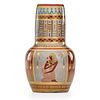 ZSOLNAY Cabinet vase with Egyptian decoration