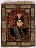 Antique Persian Pictorial Mohtasham Kashan Rug