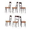 MELCHIORRE BEGA Six dining chairs