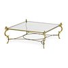 FRENCH Coffee table with horse finials