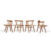 GEORGE NAKASHIMA Four Grass-Seated chairs