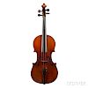 German Violin, unlabeled, length of back 357 mm.