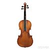 English Violin, labeled F. COOKE,/TONBRIDGE., length of back 356 mm.
