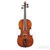 Violin, c. 1900, labeled Gustav Methfessel fecit./Bernae Anno 1899, length of back 361 mm, with case.