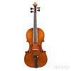 American Violin, George S. Mack, Silver Creek, 1914, labeled Made by G.S. Mack/Silver Creek on Lake Erie/U.S.A. 1914, length 