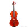 Violin, labeled GIUSEPPE LUCCI/DA BAGNACAVALLO/FECE IN ROMA 1970, inscribed on the label, branded internally and externally, 