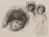 Pierre-Auguste Renoir, (French, 1841-1919), La pierre aux trois croquis (from Douze Lithographies originales de Pierre-August