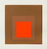 Josef Albers, (American/German, 1888-1976), Untitled (one plate from Hommage au carre), 1964