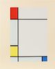 Piet Mondrian, (Dutch, 1872-1944), Untitled (a single plate from the portfolio of twelve color screenprintsMondrian.), 1957