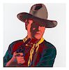 Andy Warhol, (American, 1928-1987), John Wayne (from Cowboys and Indians), 1986