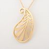 TIFFANY & CO. LEAF 18K YELLOW GOLD NECKLACE