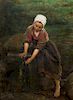 * Jules Breton, (French, 1827 - 1906), Brittany Girl at a Well, c. 1870