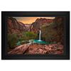 Jongas, "Canyon Paradise" Framed Limited Edition on Canvas, Numbered and Hand Signed with Letter of Authenticity.