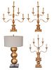 Gold Painted Lamp Assortment
