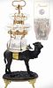 19th C. French Baccarat With Camel Statue Decanter