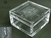 Clear & Frosted Crystal Trinket Lidded Lalique Box