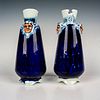 Pair of Royal Doulton Blue Flambe Vases, Jianyang BA33