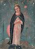 Antique 19th c. Mexican Virgin Mary Retablo
