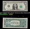 **Star Note** 1963B "Barr Note" $1 Green Seal Federal Reserve Note Grades vf++