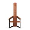 Wooden Modernist Corner Arm Chair