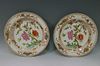 PAIR CHINESE ANTIQUE FAMILLE ROSE DISH - 18TH CENTURY
