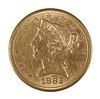 1882 GOLD $5 HALF EAGLE LIBERTY HEAD