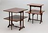 Two Edwardian Style Inlaid Mahogany Sutherland Tables