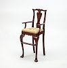 George III Style Mahogany Child's High Chair