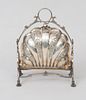 English Silver-Plated Shell-Form Muffineer