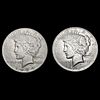 [2] Peace Silver Dollars [1927-D, 1934] CLOSELY UN