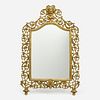 Brass Vanity Mirror, Bacchus Motif (ca. 1890)