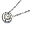 CHAUMET SOLITAIRE DIAMOND 18K WHITE GOLD NECKLACE