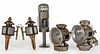 ASSORTED TRANSPORTATION AND OTHER LIGHTING ARTICLES, LOT OF FIVE